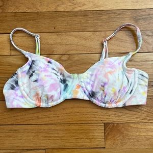 Tie Dye Underwire Bathing Suit Top